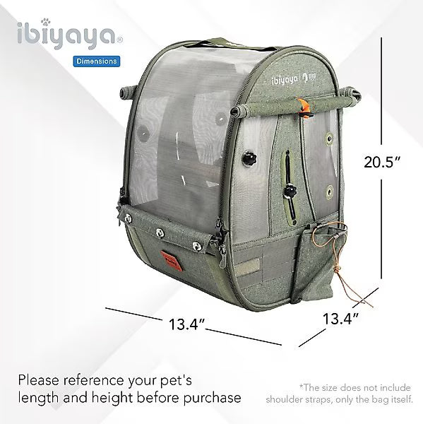 Ibiyaya Medium Trackpack For Birds - Jungle Green