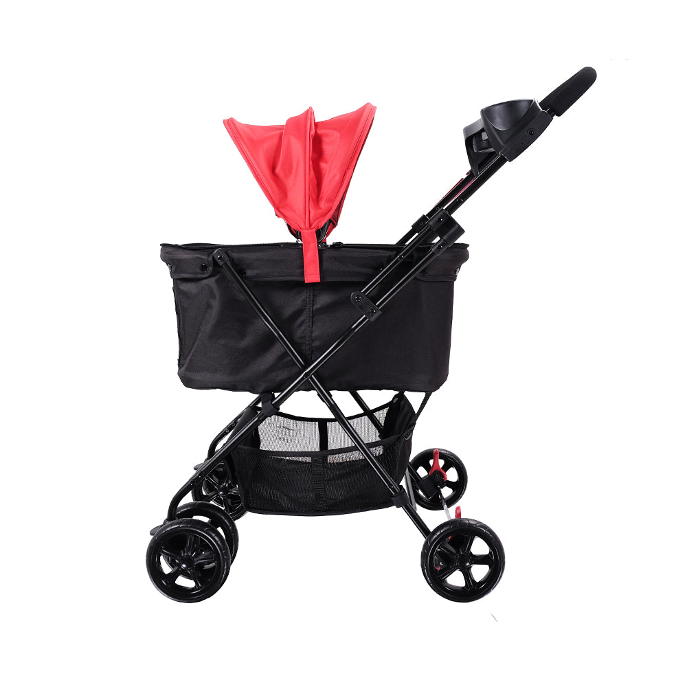 Ibiyaya Easy Strolling Pet Buggy for Cats & Dogs up to 20kg - Rouge Red