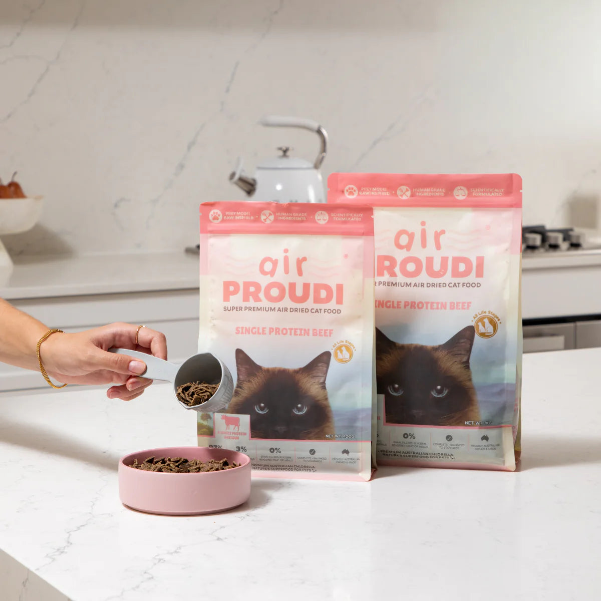 Proudi – Super Premium Air Dried Cat Food – Single Protein Beef
