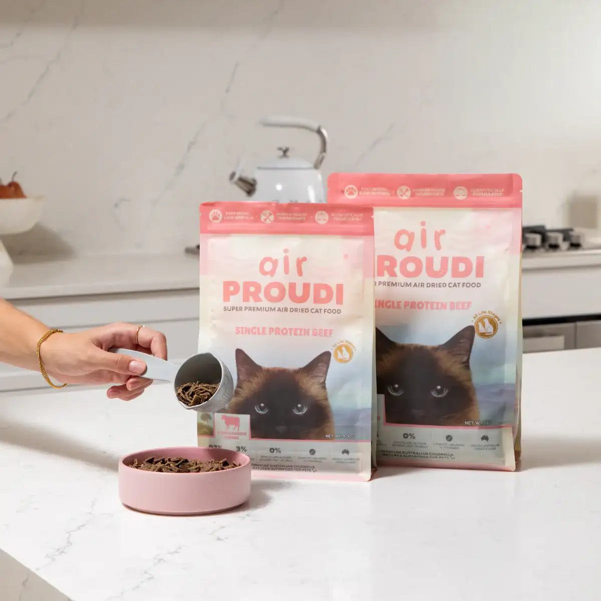 Proudi – Super Premium Air Dried Cat Food – Single Protein Beef