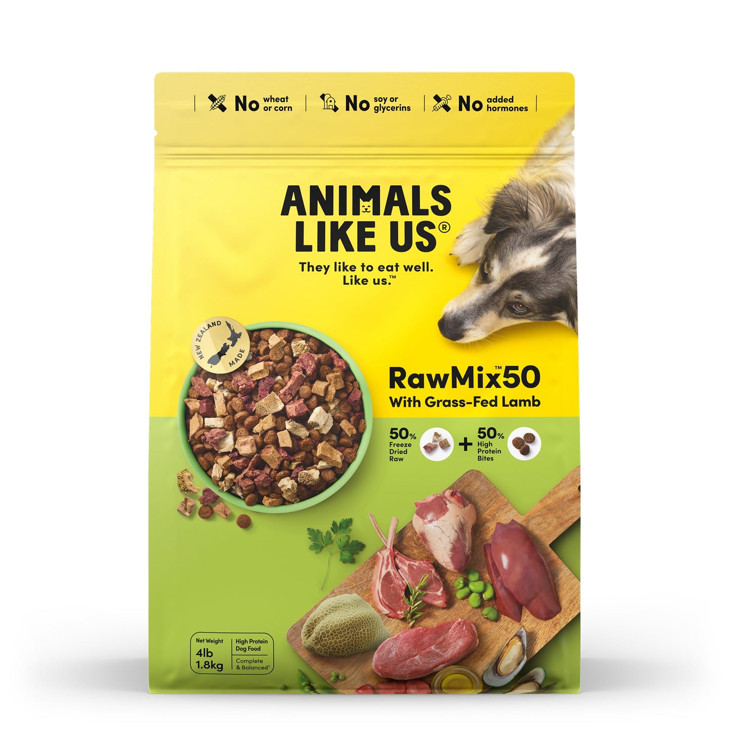 Animals Like Us Dog Rawmix50 Grass-Fed Lamb