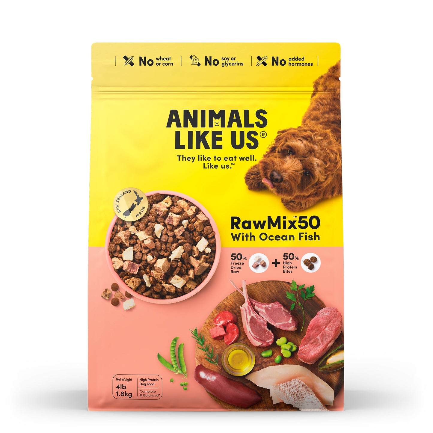 Animals Like Us Rawmix50 With Ocean Fish