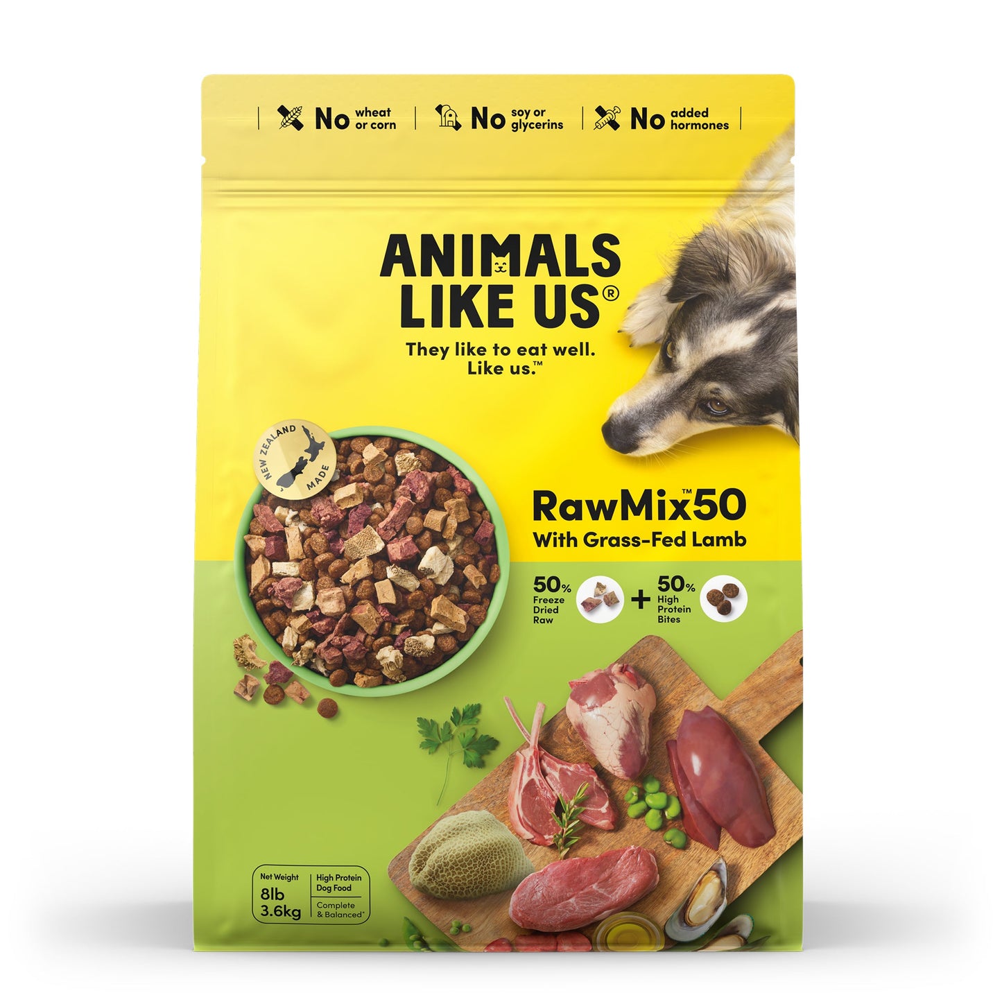 Animals Like Us Dog Rawmix50 Grass-Fed Lamb