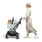 Ibiyaya Tinker Small Detach Pet Stroller Silver Sage Green