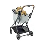 Ibiyaya Tinker Small Detach Pet Stroller Silver Sage Green