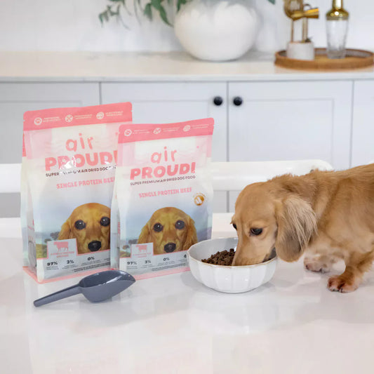 Proudi – Super Premium Air Dried Dog Food – Single Protein Beef