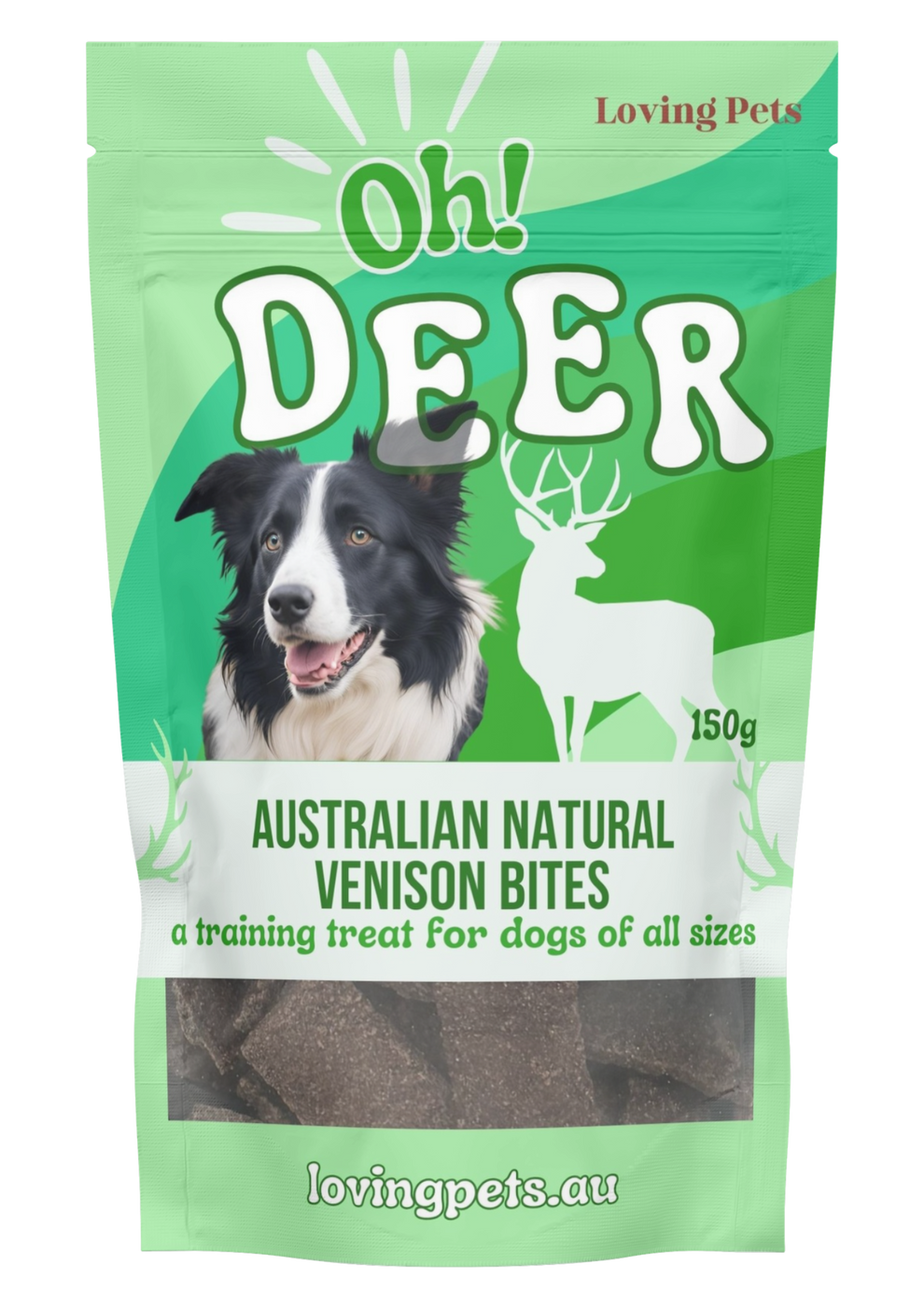 Loving Pets Australian Natural Venison Bites 150G
