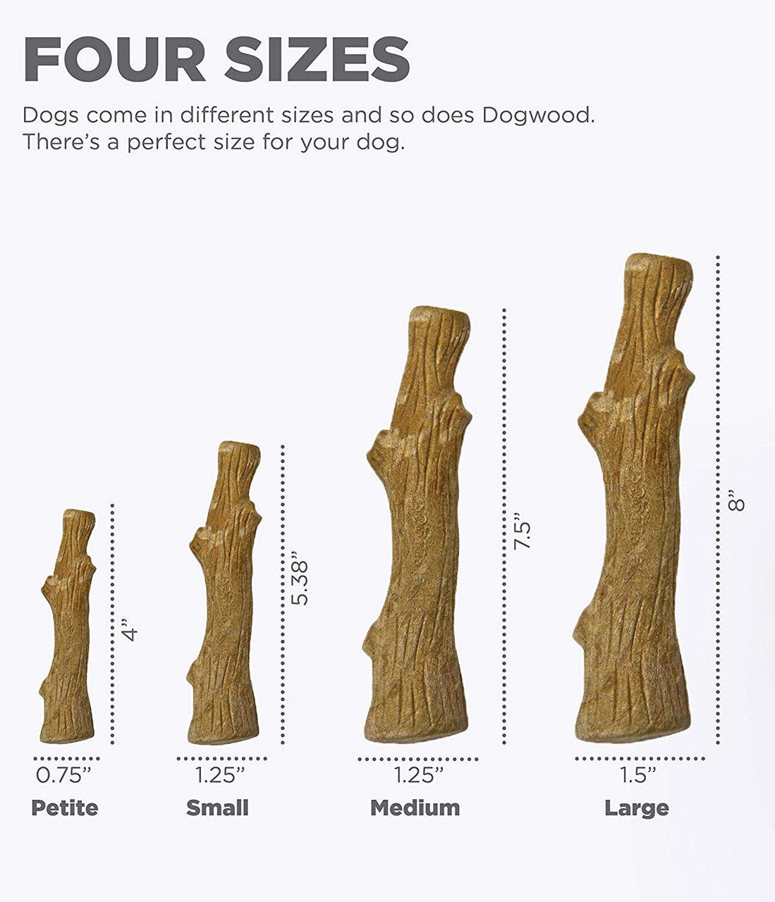 Petstages - Dogwood Durable Sticks