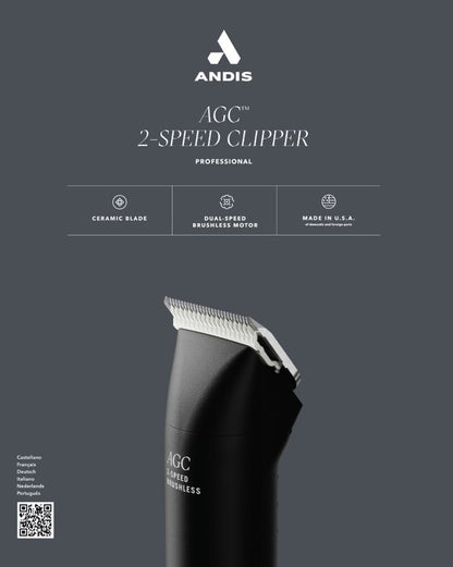 Andis – Clipper – AGC – 2-Speed – Black