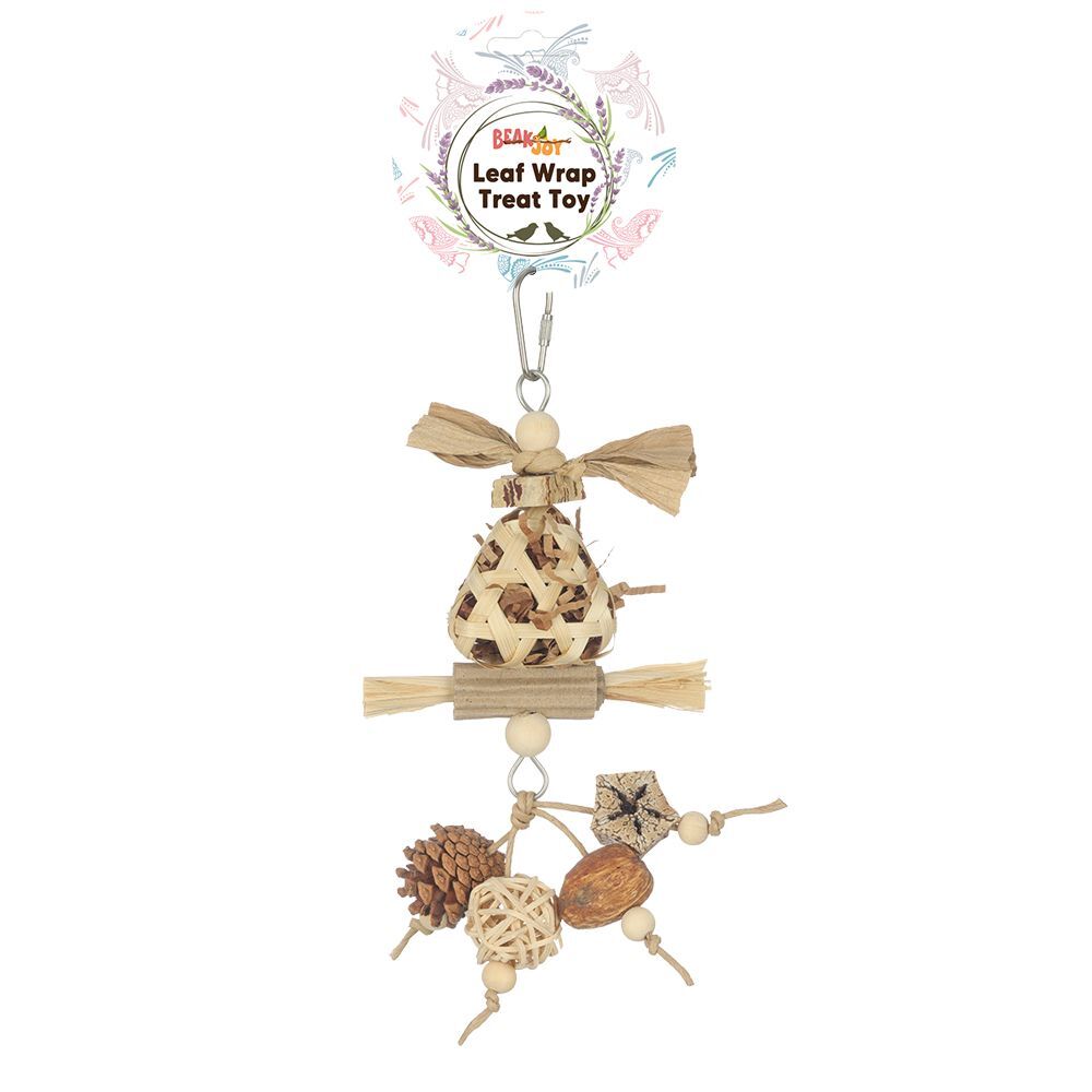 Beak Joy Leaf Wrap Treat Toy