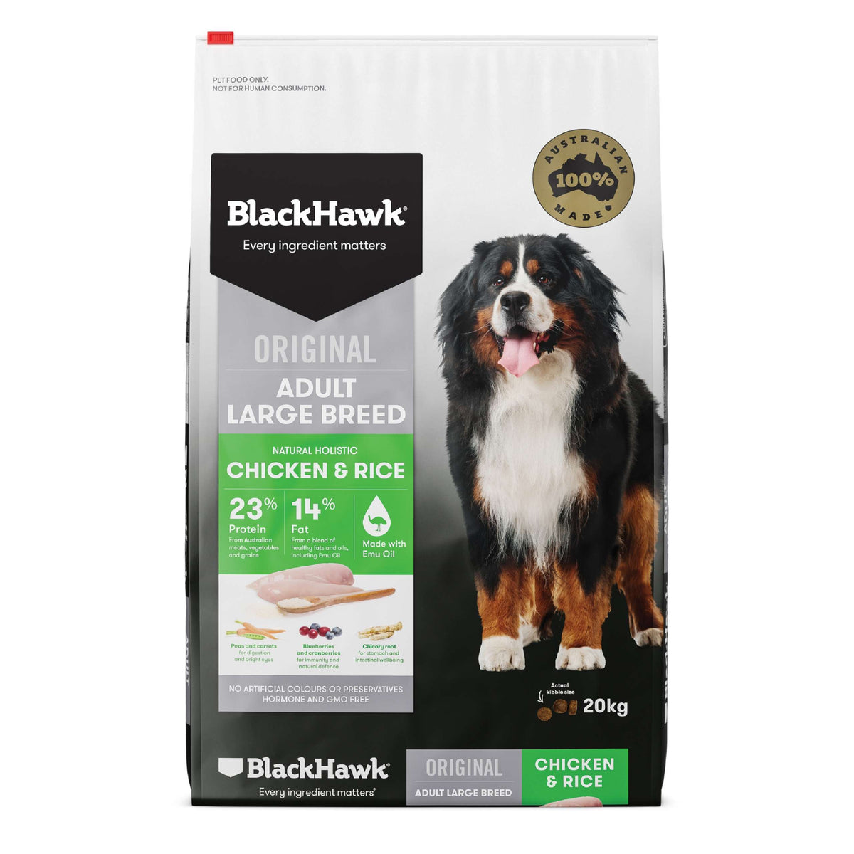 Black Hawk – Adult Dog – Large Breed – Chicken