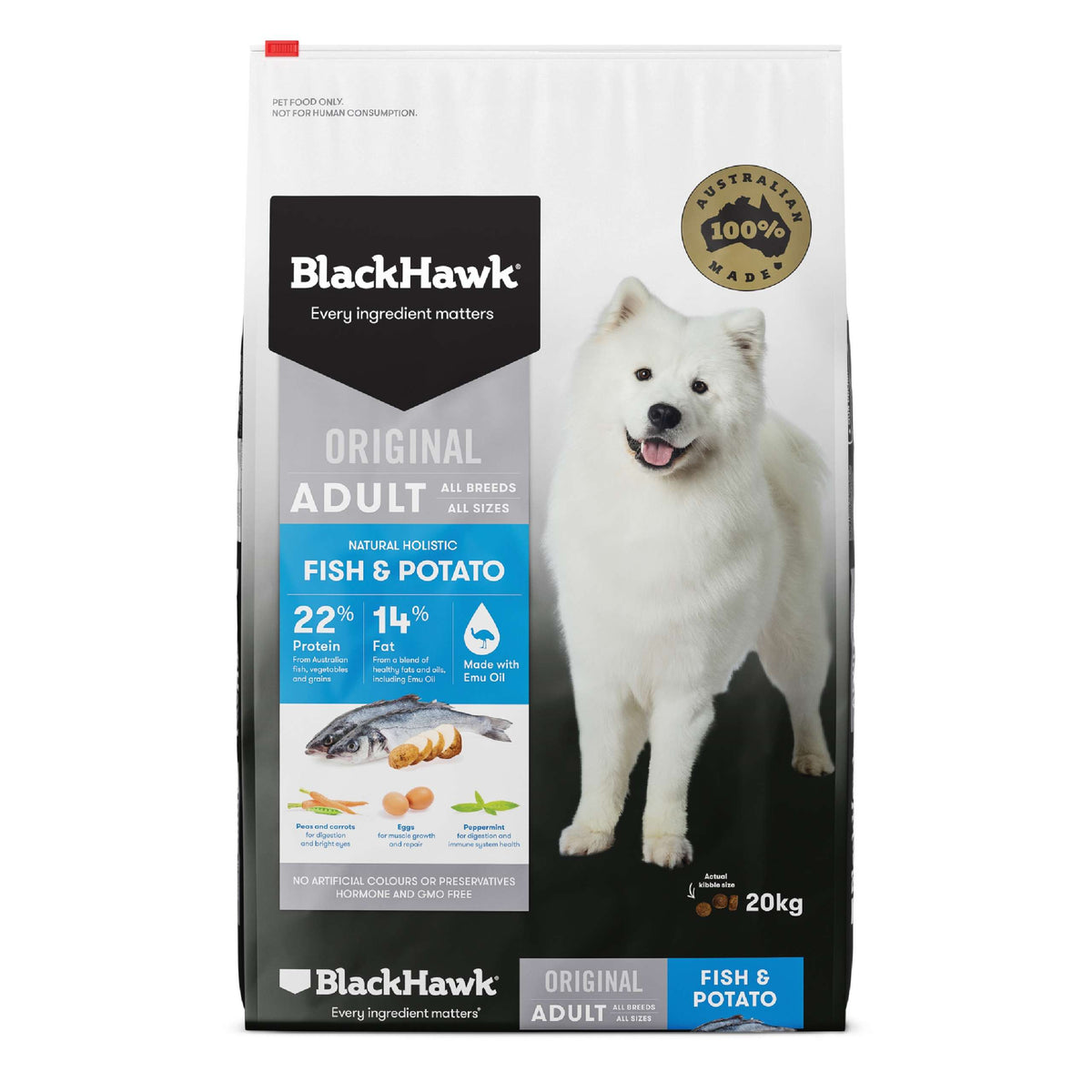Black Hawk – Adult Dog – Fish & Potato