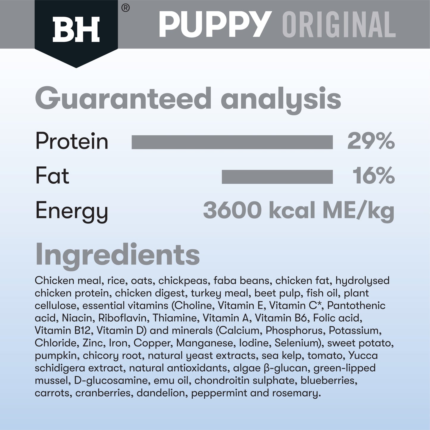 Black Hawk – Puppy – Large Breed – Chicken & Rice