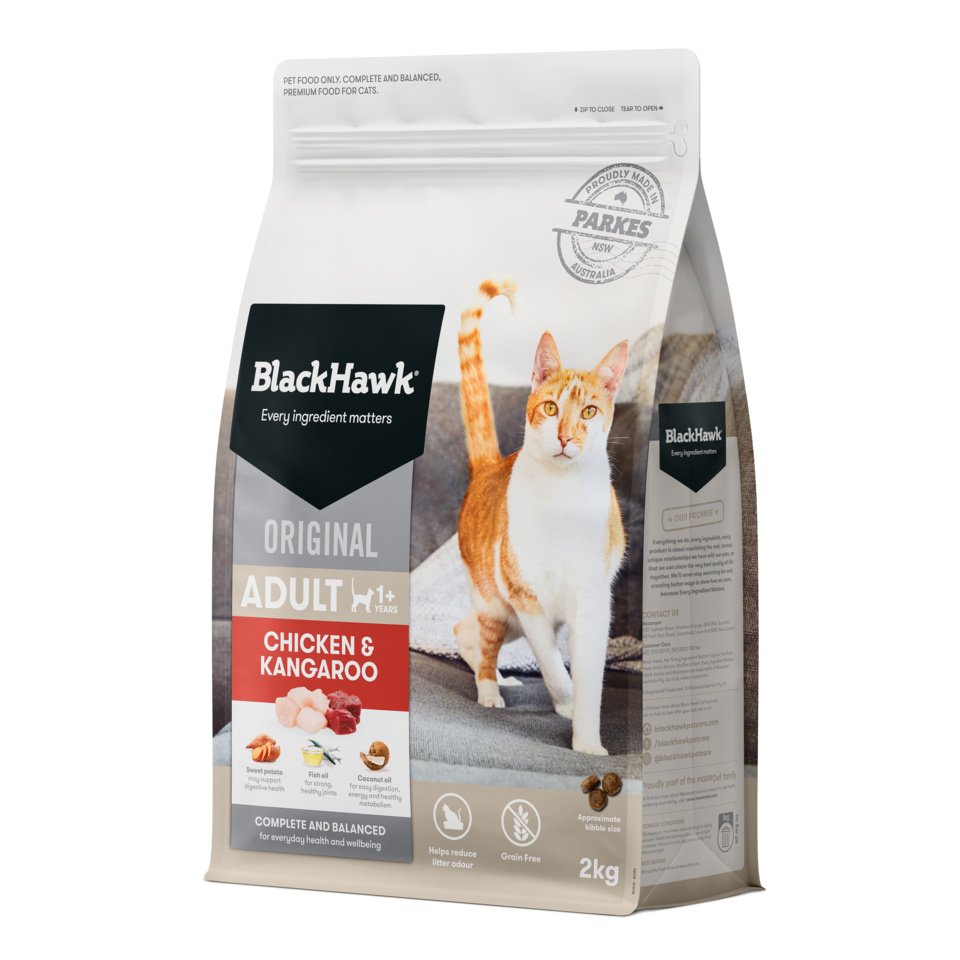 Black Hawk – Adult Cat – Chicken & Kangaroo