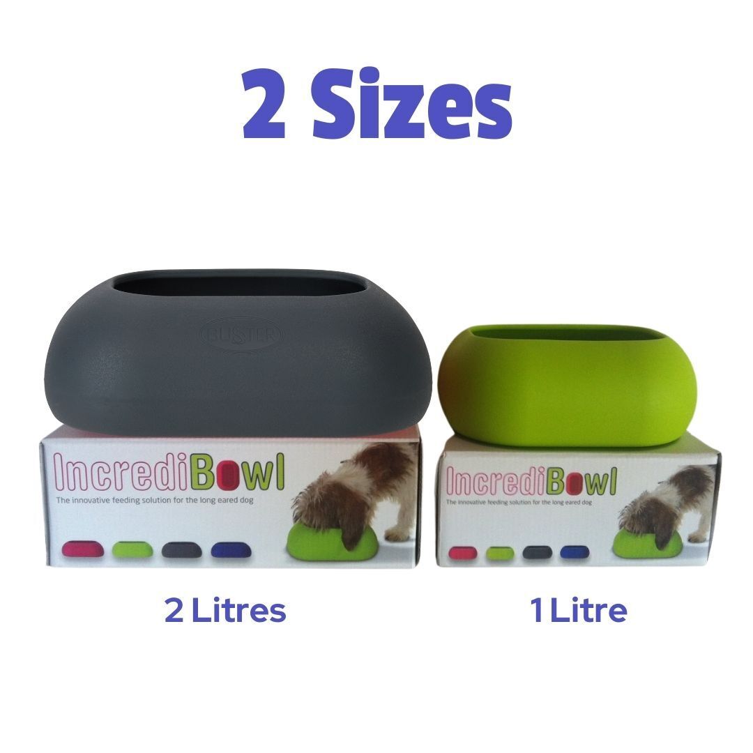 Buster IncrediBowl Wet and Dry Food Bowl for Long Eared Dogs - Large