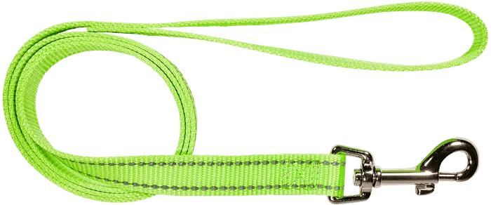 Beau Pets – Reflective Nylon – Lead – Fluro Green