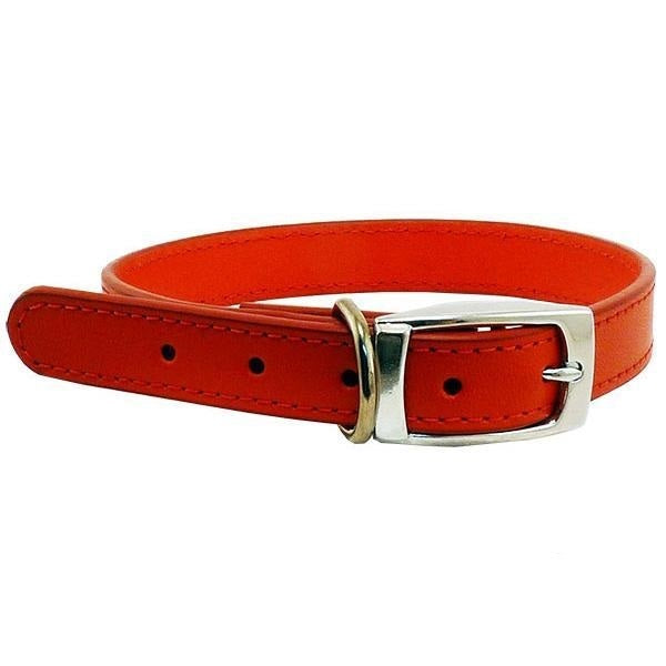 Beau Pets – Deluxe Studded Leather Collar – Red