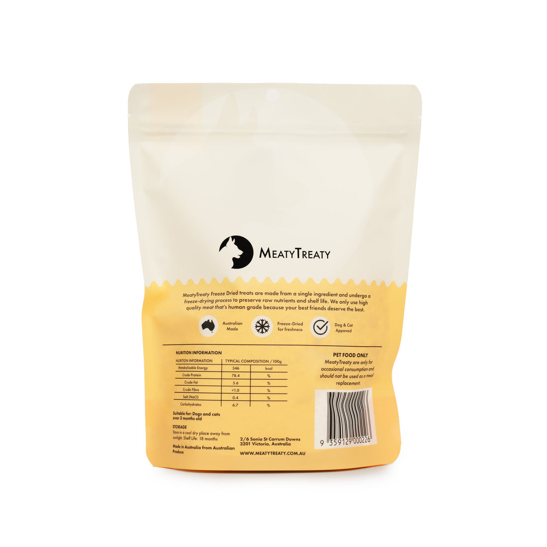 Meaty Treaty Freeze Dried Chicken Meals Toppers 80G