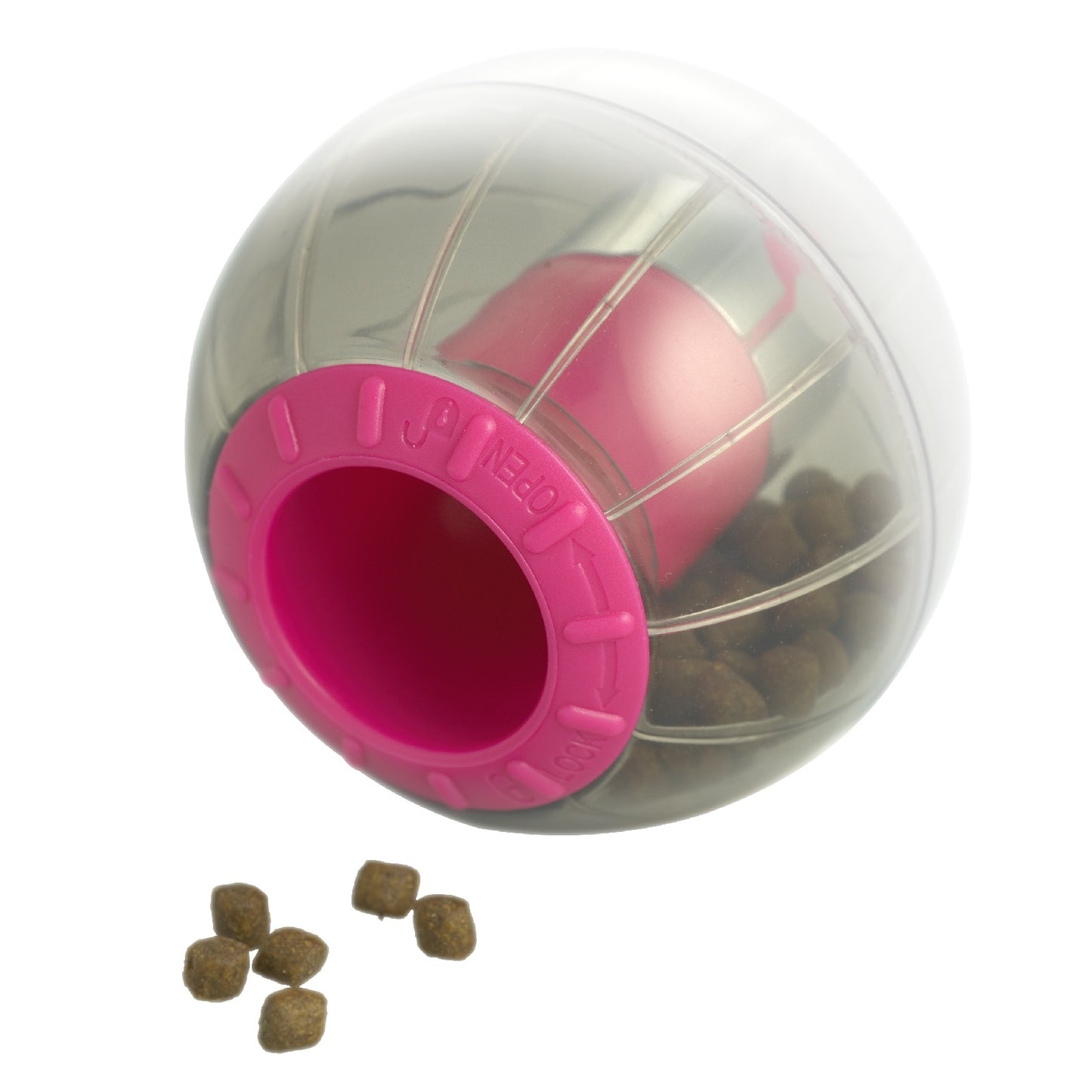 Buster Catrine Catmosphere Treat Dispensing Cat Ball Toy - Black or Pink