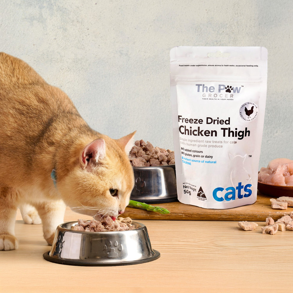 The Paw Grocer White Cat Freeze Dried Chicken Thigh 50G