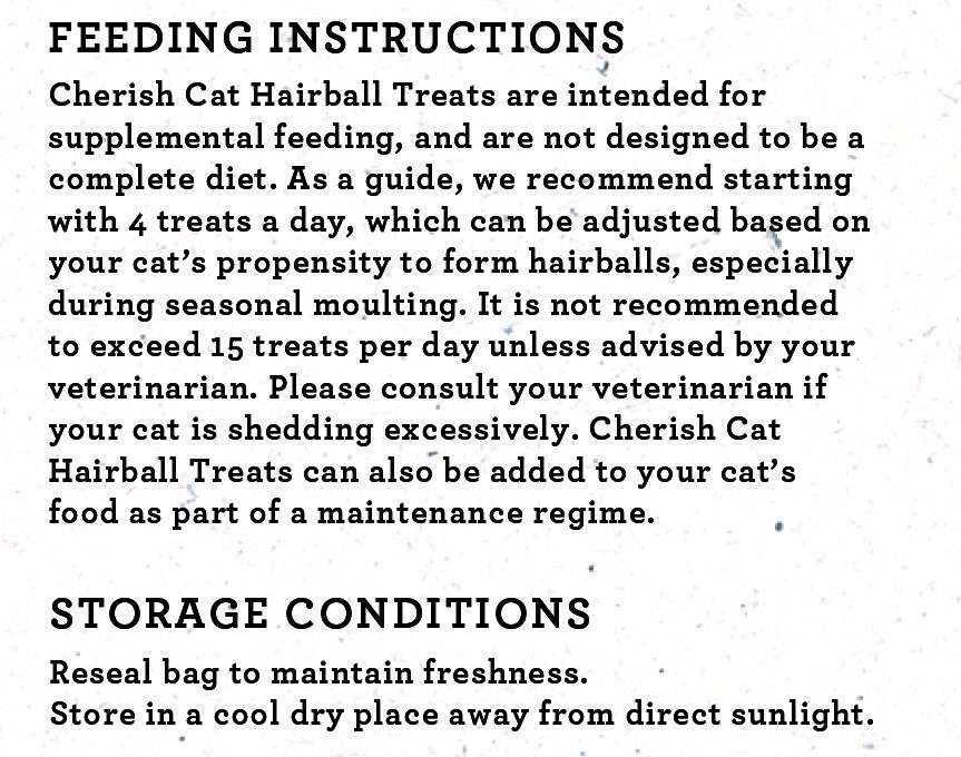 Cherish – Hairball Control Treats