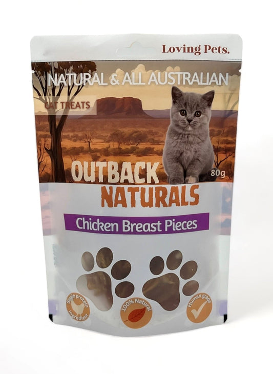 Loving Pets Chicken Breast Pieces Cat Treats 80G