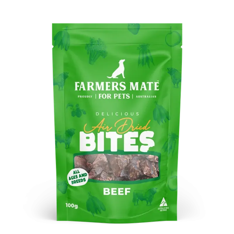 Farmers Mate Beef Air Dried Bites 100G