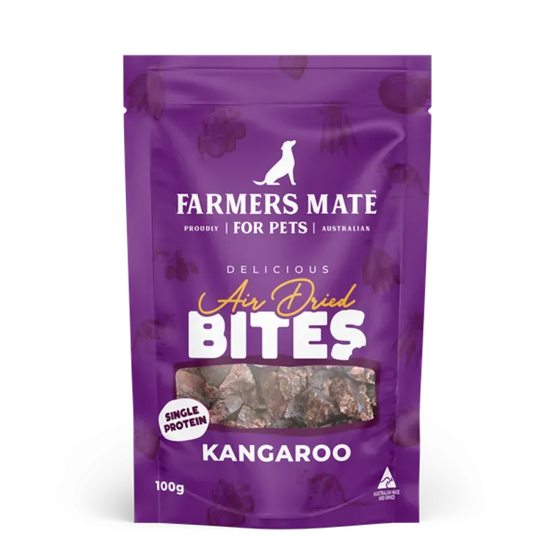 Farmers Mate Kangaroo Air Dried Bites 100G