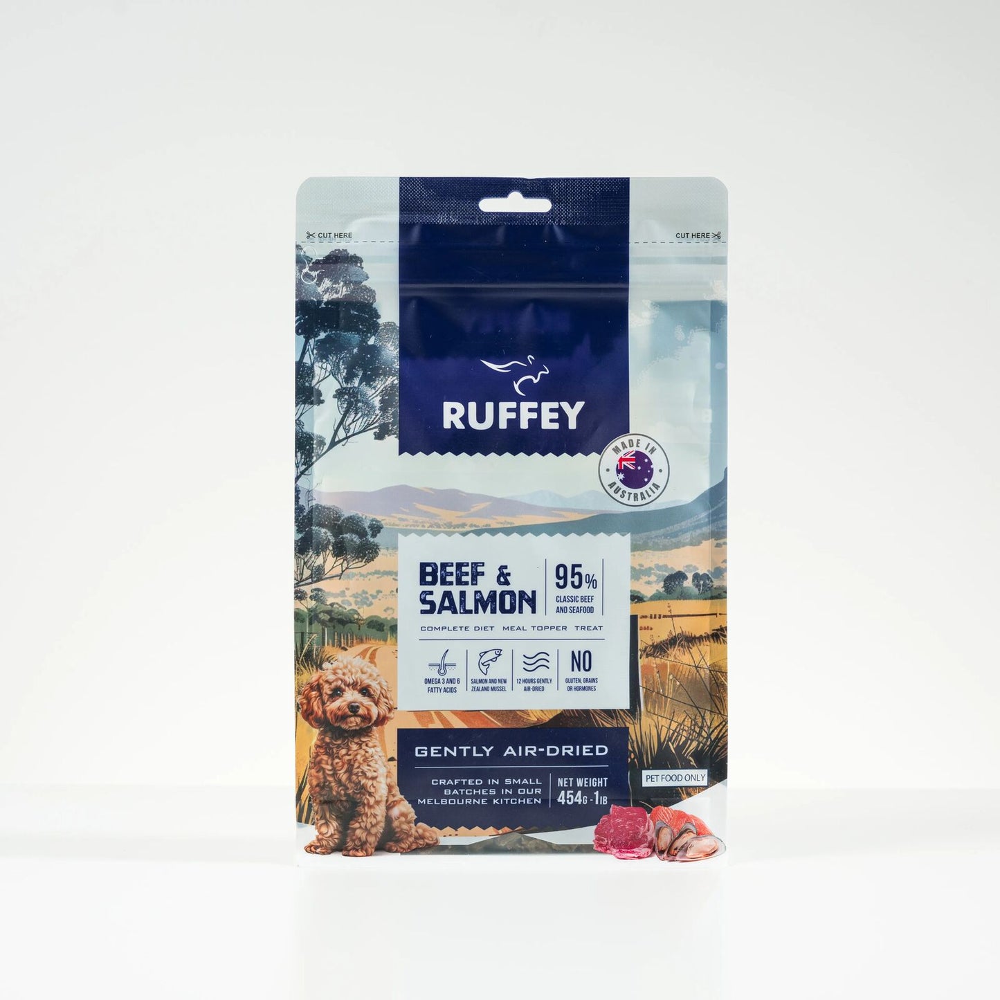 Ruffey Air-Dried Beef & Salmon 454G