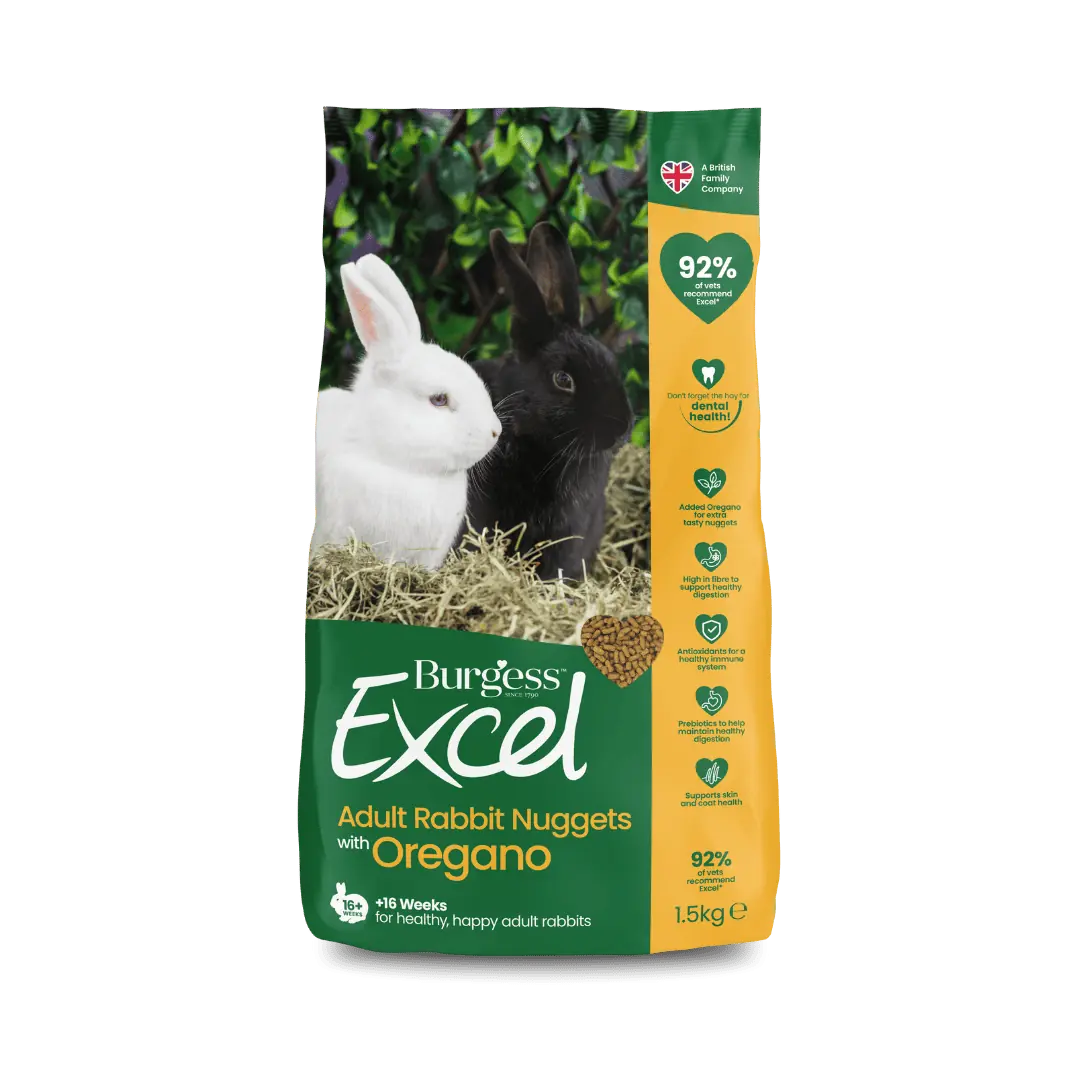 Burgess Excel Adult Rabbit Nuggets Oregano 1.5Kg
