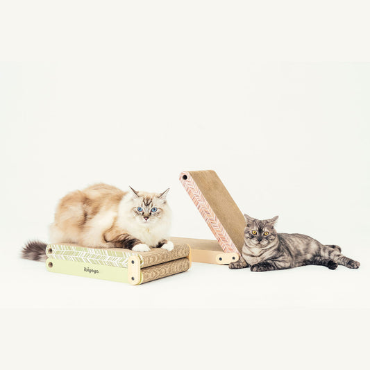 Ibiyaya Fold-Out Cardboard Cat Scratcher