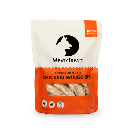 Meaty Treaty Freeze Dried Chicken Wings Tips 80G