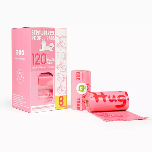 Hugsmart – Strawberry Poop Bags