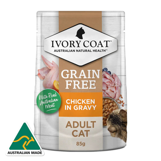 Ivory Coat – Pouches – Adult Cat – GRAIN FREE