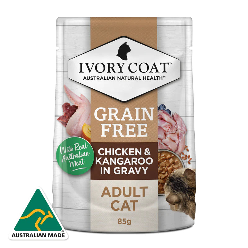 Ivory Coat – Pouches – Adult Cat – GRAIN FREE