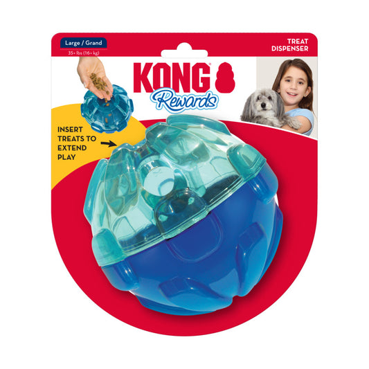KONG Rewards Ball Interactive Treat Dispening Dog Toy
