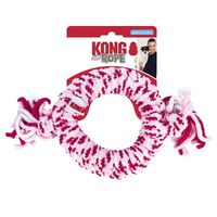 KONG Rope Ring Fetch & Tug Dog Toy for Puppies - Assorted Colours