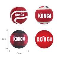 KONG Signature Balls Fetch Dog Toys - 4-Pack Medium Assorted