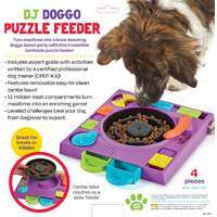 Brightkins DJ Doggo Interactive Dog Puzzle Feeder