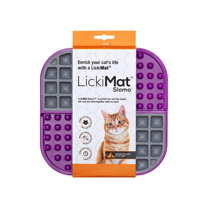 LickiMat Slomo Wet & Dry Double Slow Food Cat Bowl