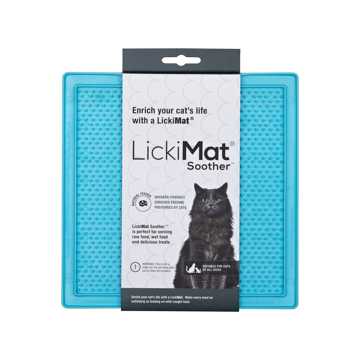 Lickimat Soother Original Slow Food Licking Mat for Cats