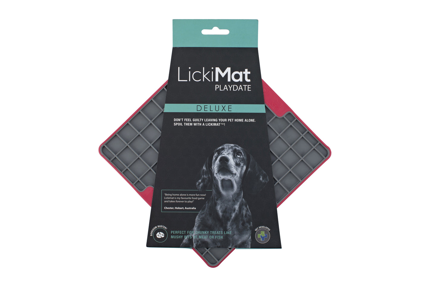 LickiMat Playdate Tuff Slow Food Bowl Anti-Anxiety Mat for Dogs