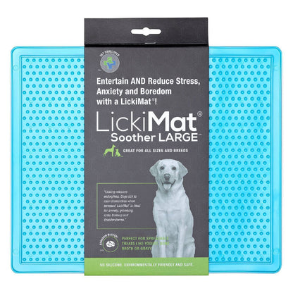 Lickimat Soother Original Slow Food Licking Mat for Cats & Dogs New Style Large