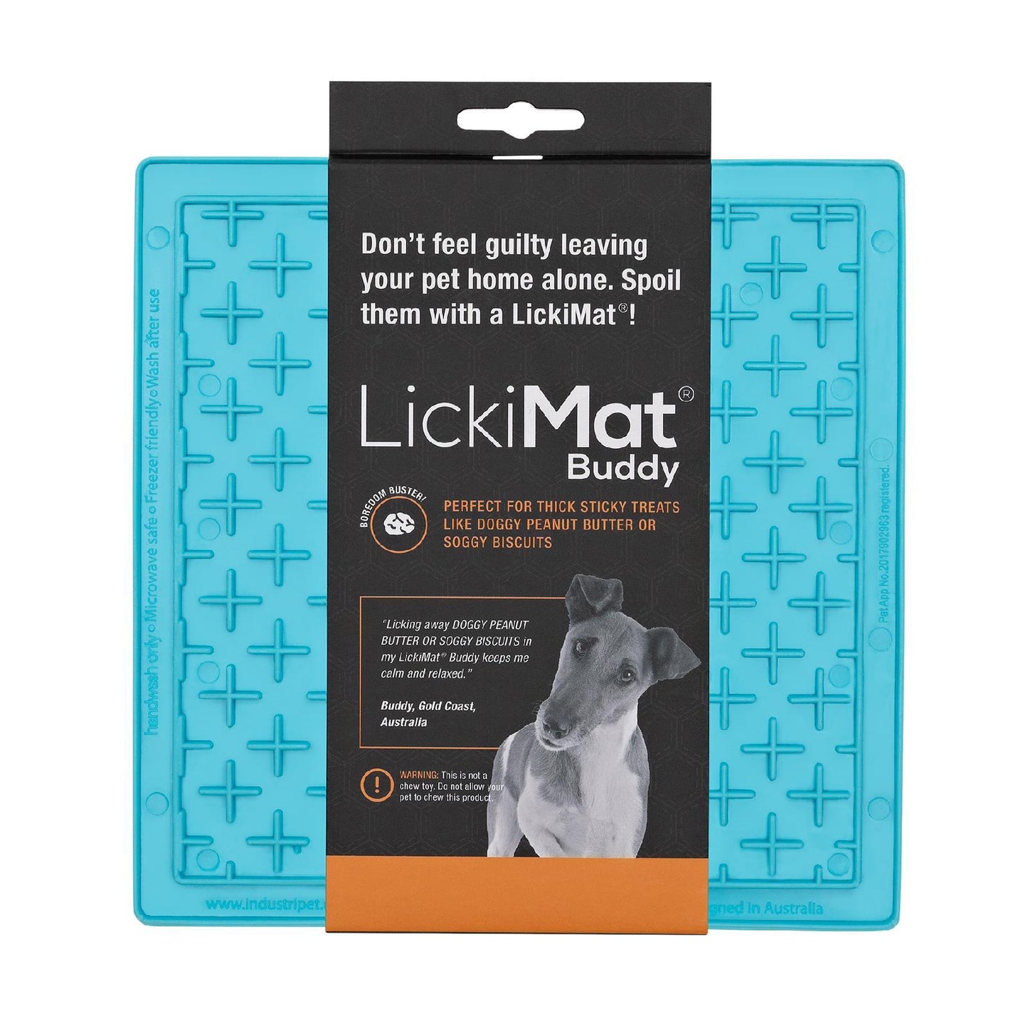 Lickimat Buddy Original Slow Food Anti-Anxiety Licking Mat for Cats & Dogs