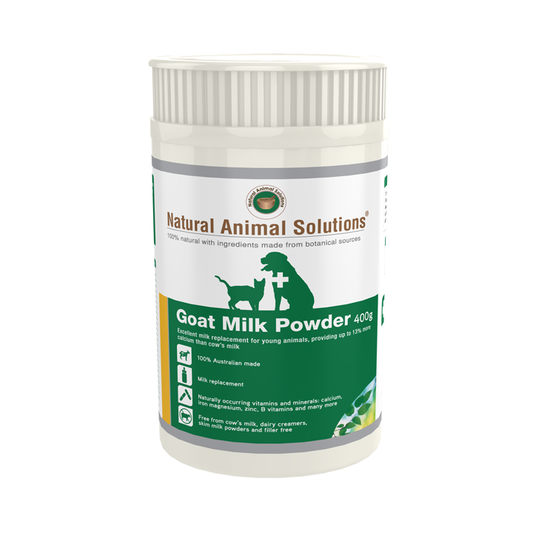 Natural Animal Solutions Goat Milk Powder for Puppies & Kittens 400g.