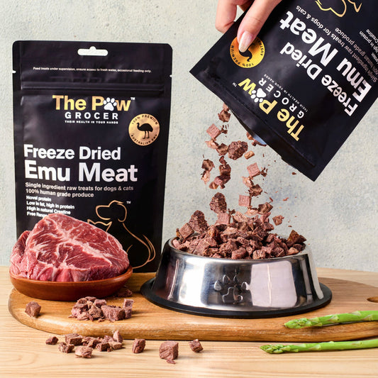 The Paw Grocer Black Label Freeze Dried Emu Meat 72G