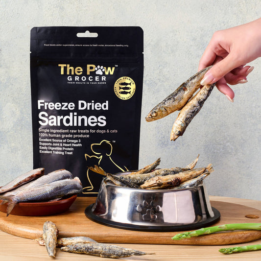 The Paw Grocer Black Label Freeze Dried Sardines 72G