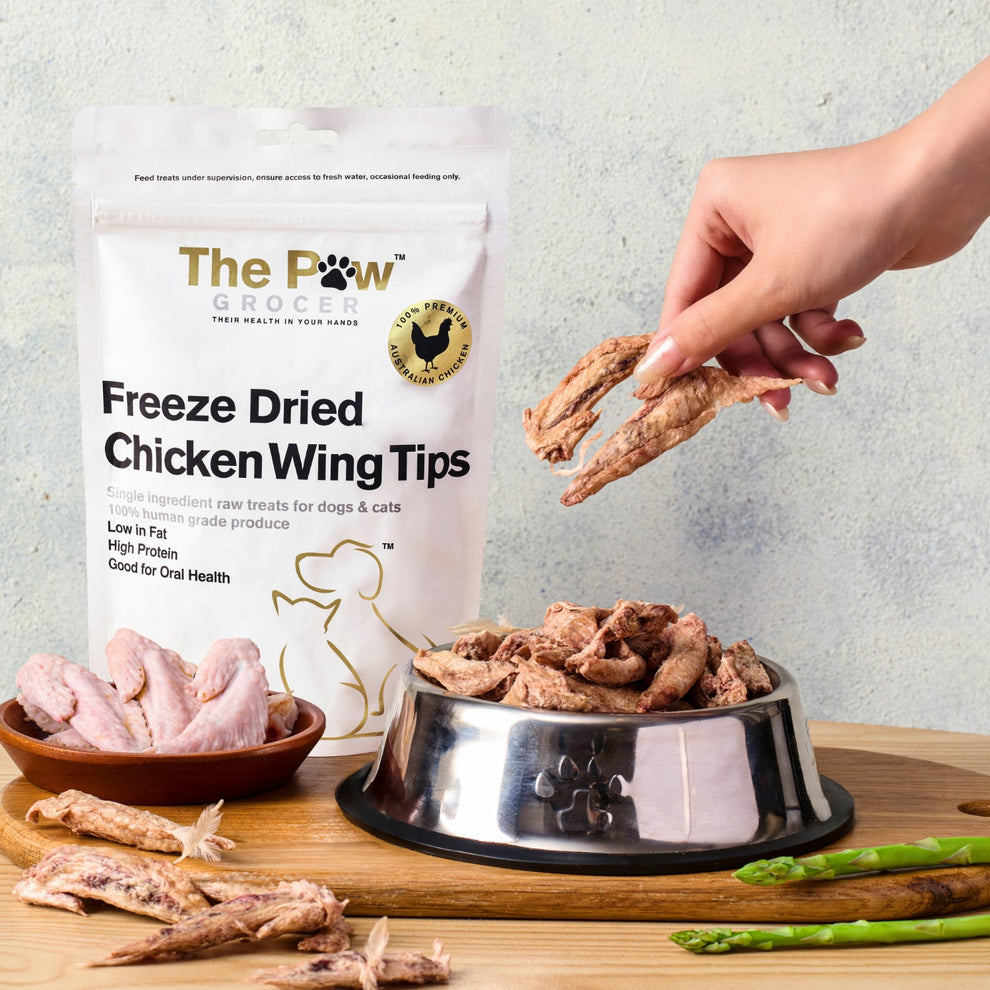 The Paw Grocer White Freeze Dried Chicken Wing Treats 90G