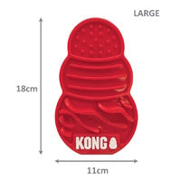 KONG Licks Mat Slow Feeder Lick Mat for Cats & Dogs with Suction Pads