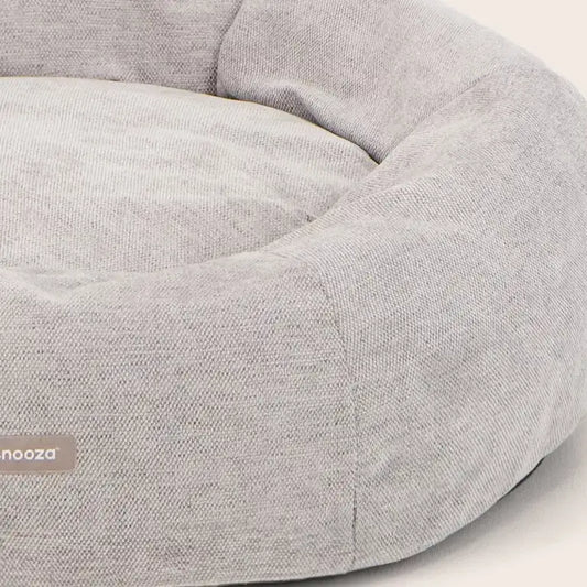 Snooza – Panelled Cuddler Dog Bed – Pebble - provides superior comfort